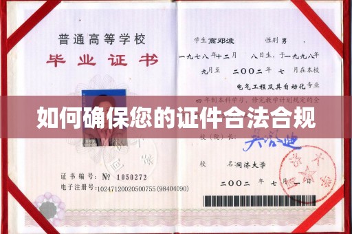 金普新区如何确保您的证件合法合规