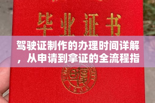 金普新区驾驶证制作的办理时间详解，从申请到拿证的全流程指南
