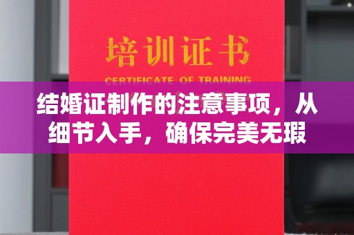 金普新区结婚证制作的注意事项，从细节入手，确保完美无瑕