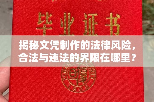 金普新区揭秘文凭制作的法律风险，合法与违法的界限在哪里？