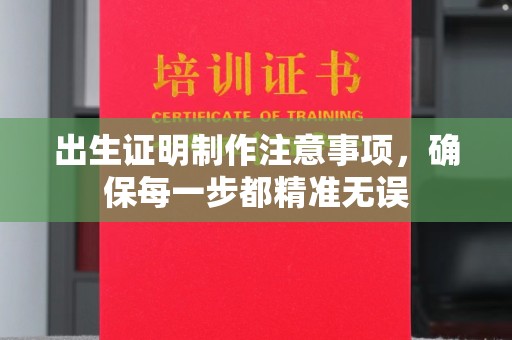 金普新区出生证明制作注意事项，确保每一步都精准无误