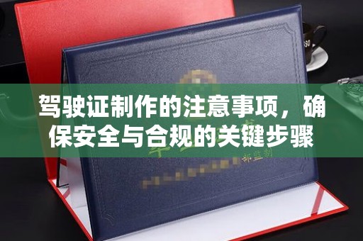 金普新区驾驶证制作的注意事项，确保安全与合规的关键步骤