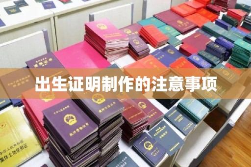 金普新区出生证明制作的注意事项