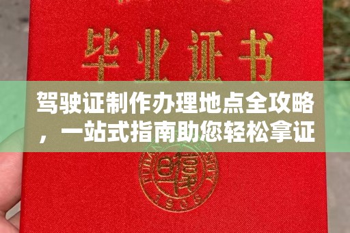 金普新区驾驶证制作办理地点全攻略，一站式指南助您轻松拿证