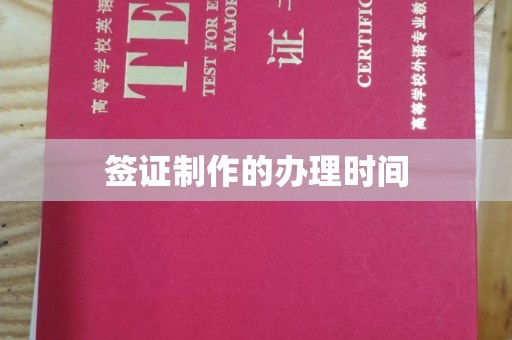 金普新区签证制作的办理时间